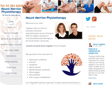 Tablet Screenshot of mmphysiotherapy.com